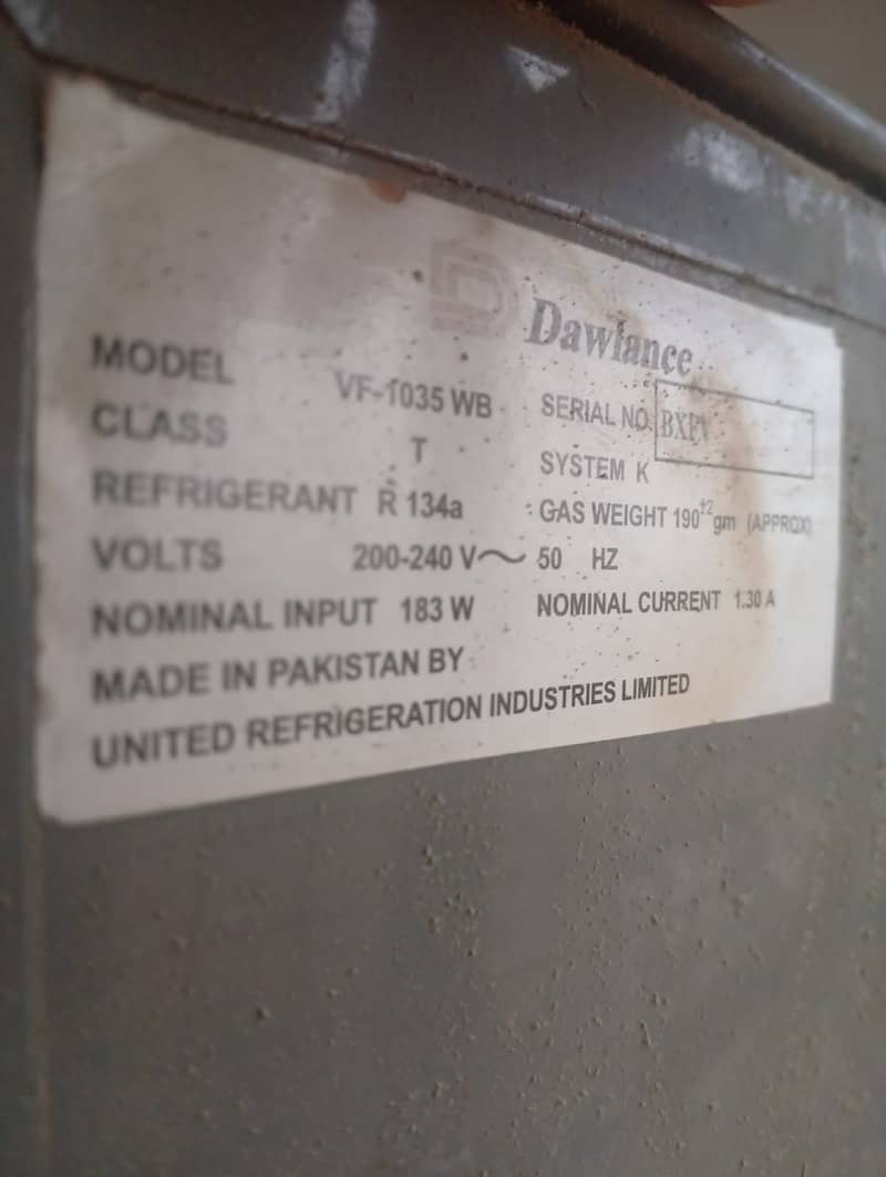 Dawlance Vertical Freezer 3