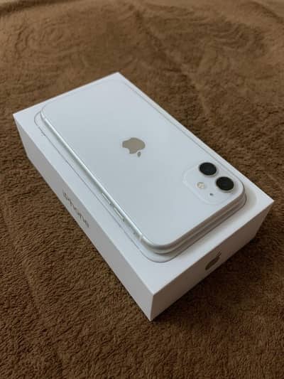 Complete BOX iPhone 11 128gb White Dual SIM PTA APPROVED