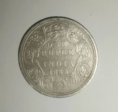 Rare 1 Rupee Indian British Coin (Pure Silver) For sell