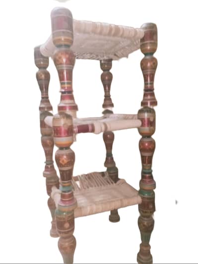 wooden  hand made stool's.   3 PCS. .