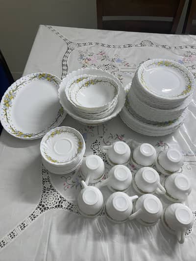 RAK UAE Original Dinner Set - 12 Person 76+ Pcs - Floral Opal Ware