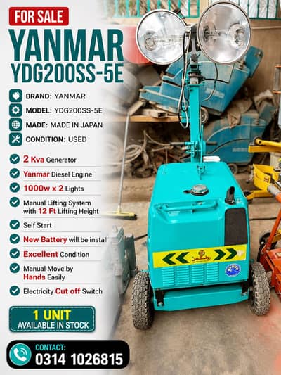 Light Towers For Sale – Fresh Import Stock in Karachi