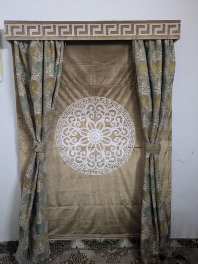 Luxury Window Curtain Set with Pelmet Box