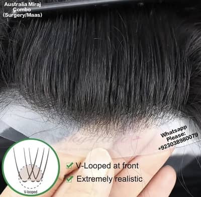 Australian hair lace patch