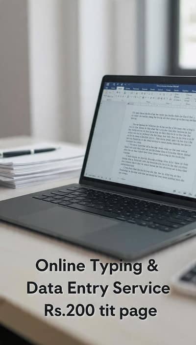 Online Typing & Data Entry Work