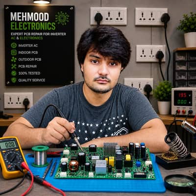 inverter non inverter ac air conditioner in-outdoor pcb repairing
