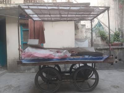 Handcart لکڑی کی ریڑھی with Roof 03456781906 , 03263853060