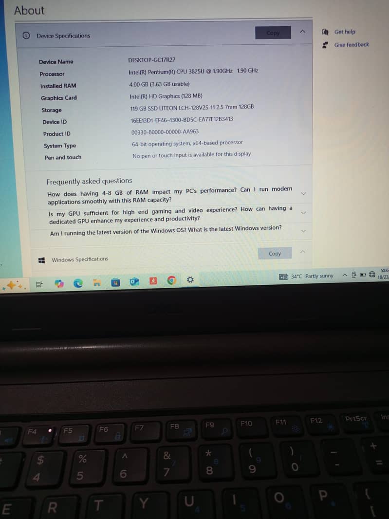 Dell leptop 4