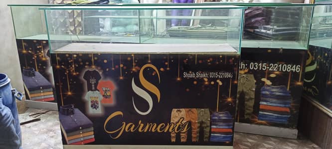 garments shop counter