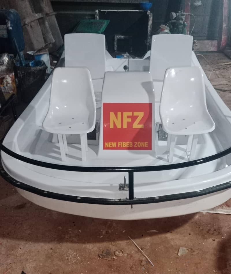 paddle boat 04 seater fiberglass chair safety railing - Boats - 1110514076