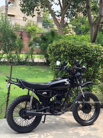 Honda cg 125 into trail fully modified with heavy duty parts fully