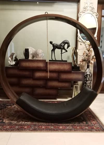 Large Wooden Metal Swing