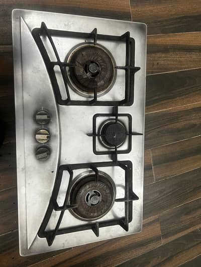 Burner Stainless Steel Built-in-Gas Hob & Kitchen Range Hood Set
