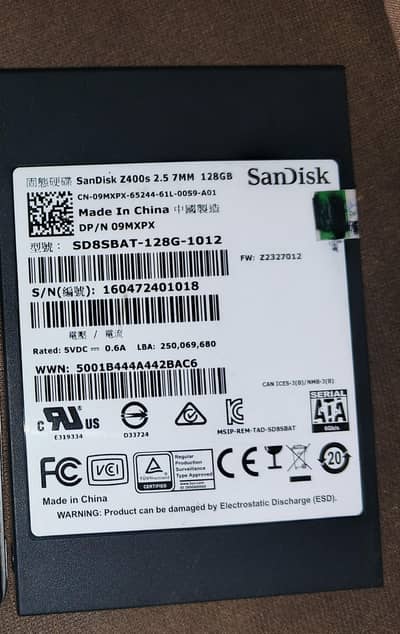SanDisk 128SSD Health 100% exchange possible scrap items