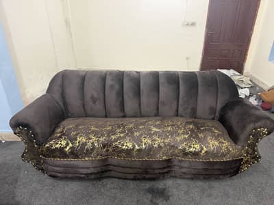 6-seater Modern Royal / Luxury Velvet Sofa Set
