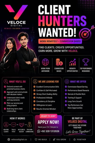 Client Hunter / Sales Executive – Remote | Commission Based
