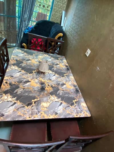 urgent sale dining table 6 chair 03014209277