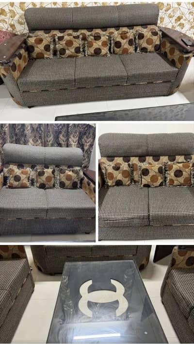 Modern  7 seater Sofa set with table reasonable Price