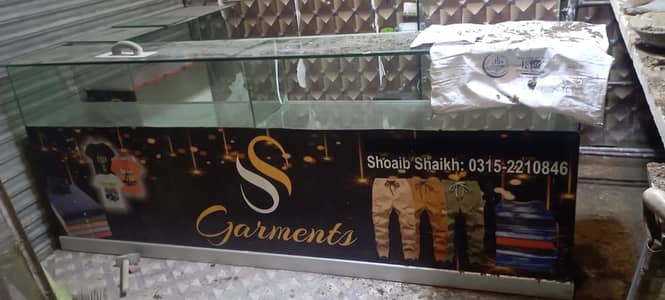Garments shop counter