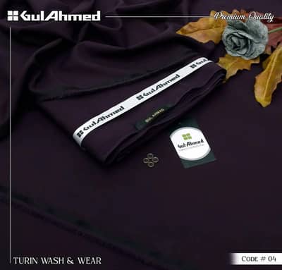 Men's Unstitched Wash And Wear Plain Suit
