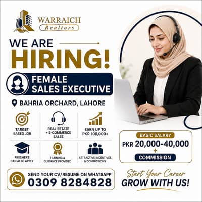 Female Sales Executive Bahria Orchard