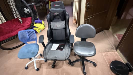 3 Chairs for Sale - Arozzi Gaming + Office + Kids Study Chair
