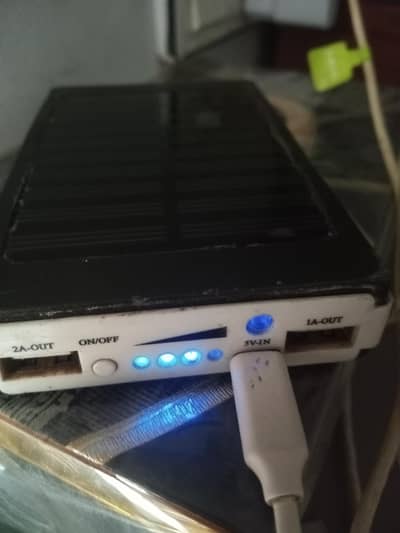 Solar Power Bank Dual USB Port - Working Condition