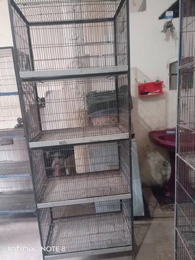 cages 1.5 by 2.5 and 1.5 by 3