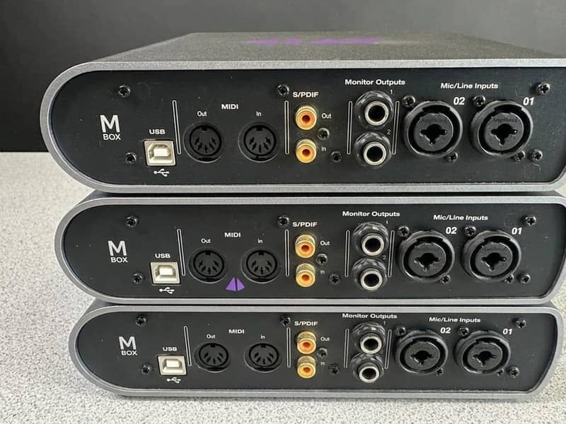 avid pro m box 3rd generation audio interface 1