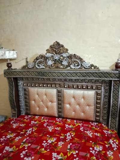 bed and dressing