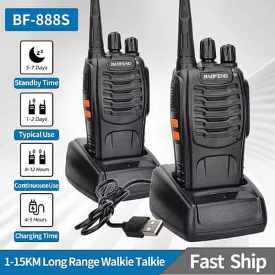 Baofeng Walkie Talkies 888S Rechargeable Long Range