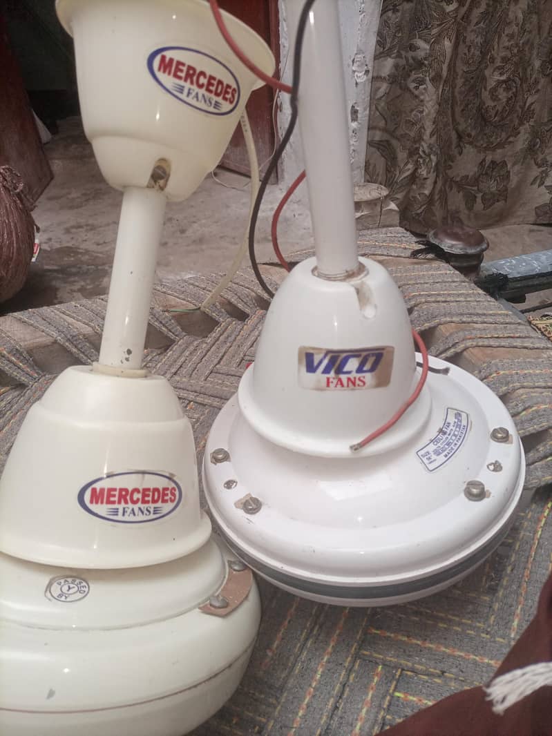 دو عدد پنکھے نیو کنڈیشن میں پیور کاپر 2