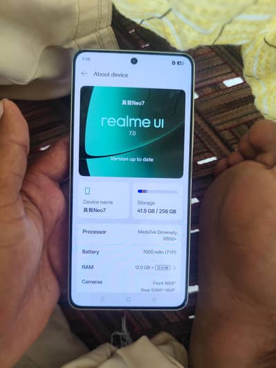 Realme Neo7 5G PTA APPROVED  12gb-256gb Mediatek Dimensity 9300+ 5G