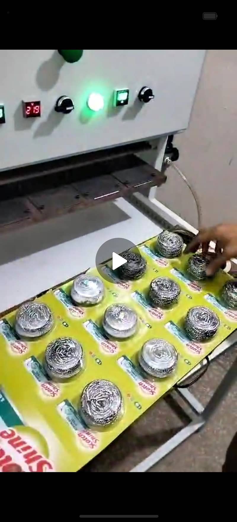 Scrubber packing machine 1