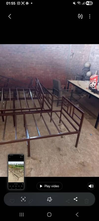 New Single Size Bed Available in all Colors