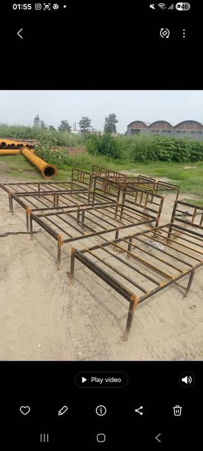 New Single Size Bed Available in all Colors Rs. 6000/=