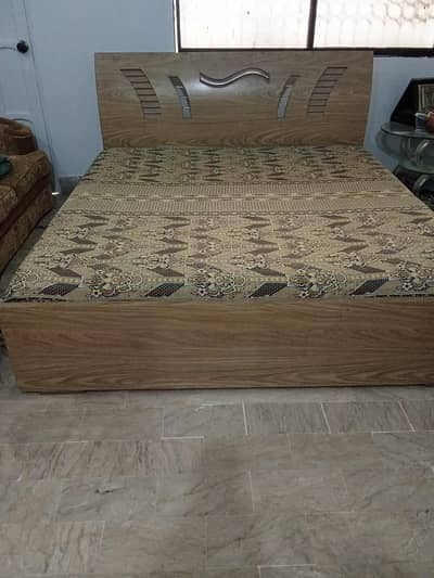 king size bed along with medicated matress