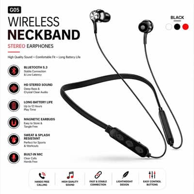 Wireless Bluetooth neckband