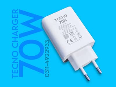 70W Genuine Charger | Tecno 70 Watt Charger