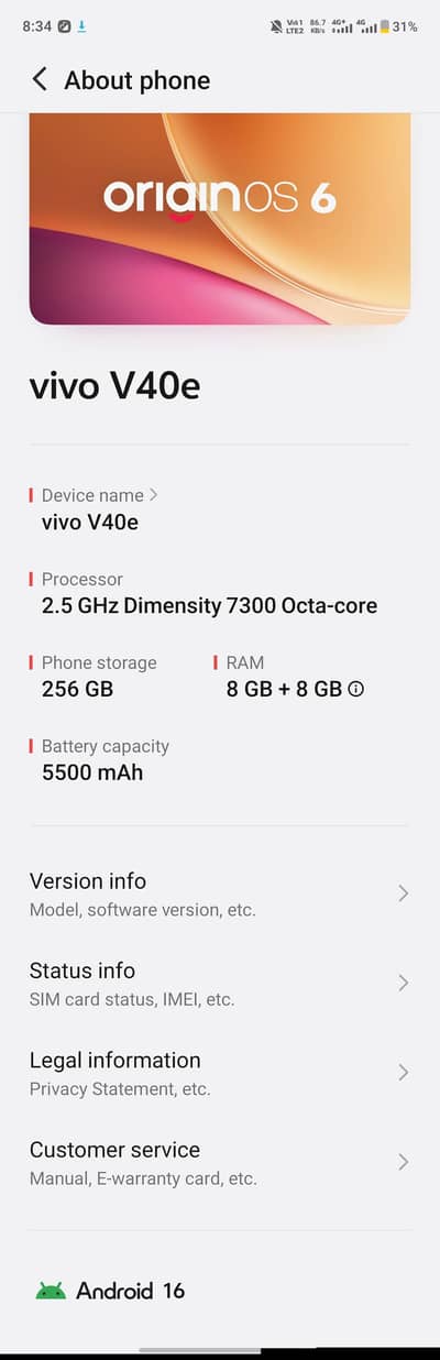 Vivo V40e