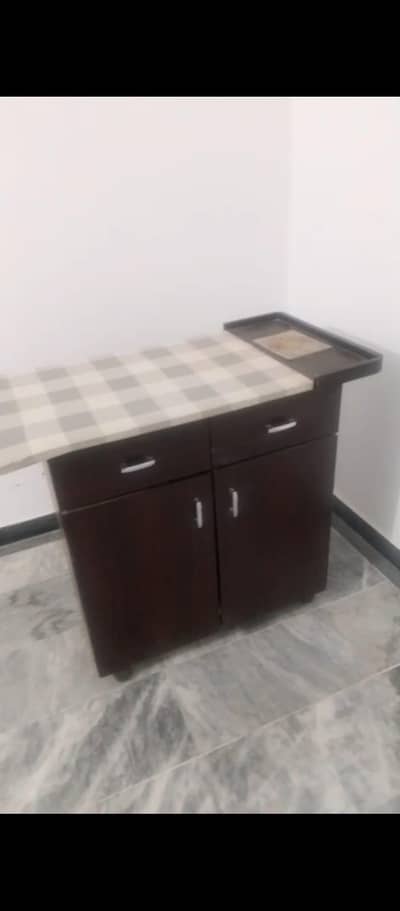 wooden iron stand