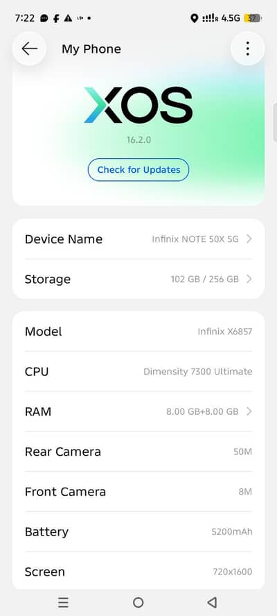 Infinix Note 50 X 5G DIMENSITY 7300 ULTIMATE SIM TIME FROM SAUDIA