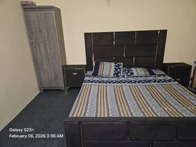 Double Bed + 2 Side Tables + Dressing + Sofa Cum Bed