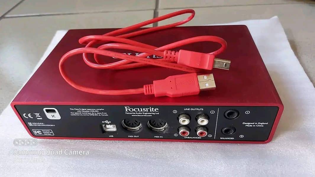 Audio interface in good condition. 14