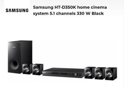 Samsung home theatre system 5.1 Channels