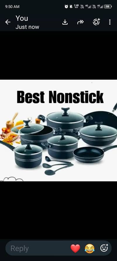 non stick krahi with 3 degachi
