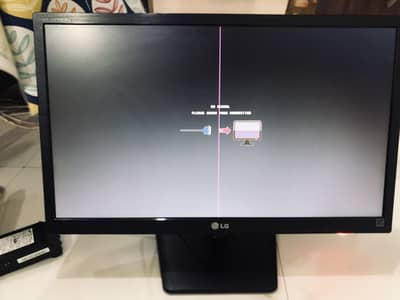 LG 24 LED Monitor (Working with line on screen)