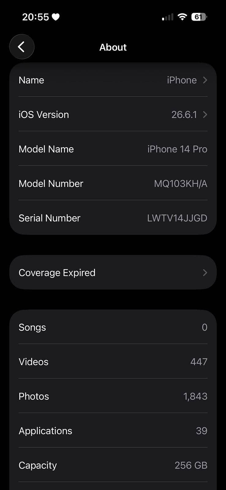 Iphone 14 pro 6