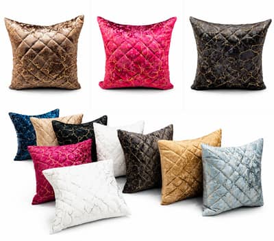Cushion covers Fancy,velvety,Stylish quilted