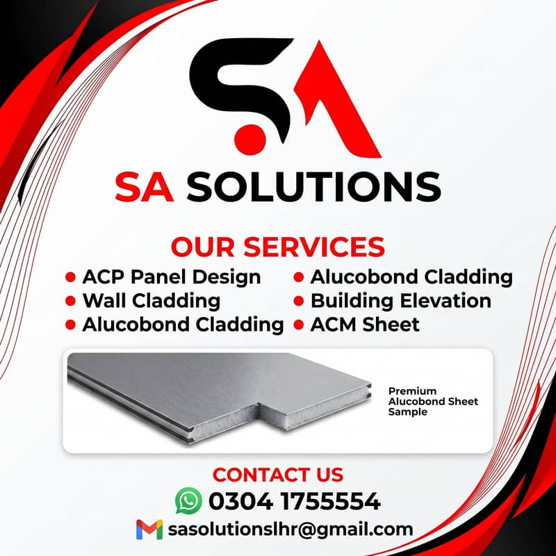 ACM Panel, Building Front Elevation, Exterior Wall Cladding, ACP Sheet 14